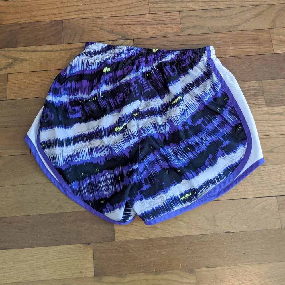 Nike Dri-Fit Purple, White, and Yellow Shorts - Picture 2 of 3